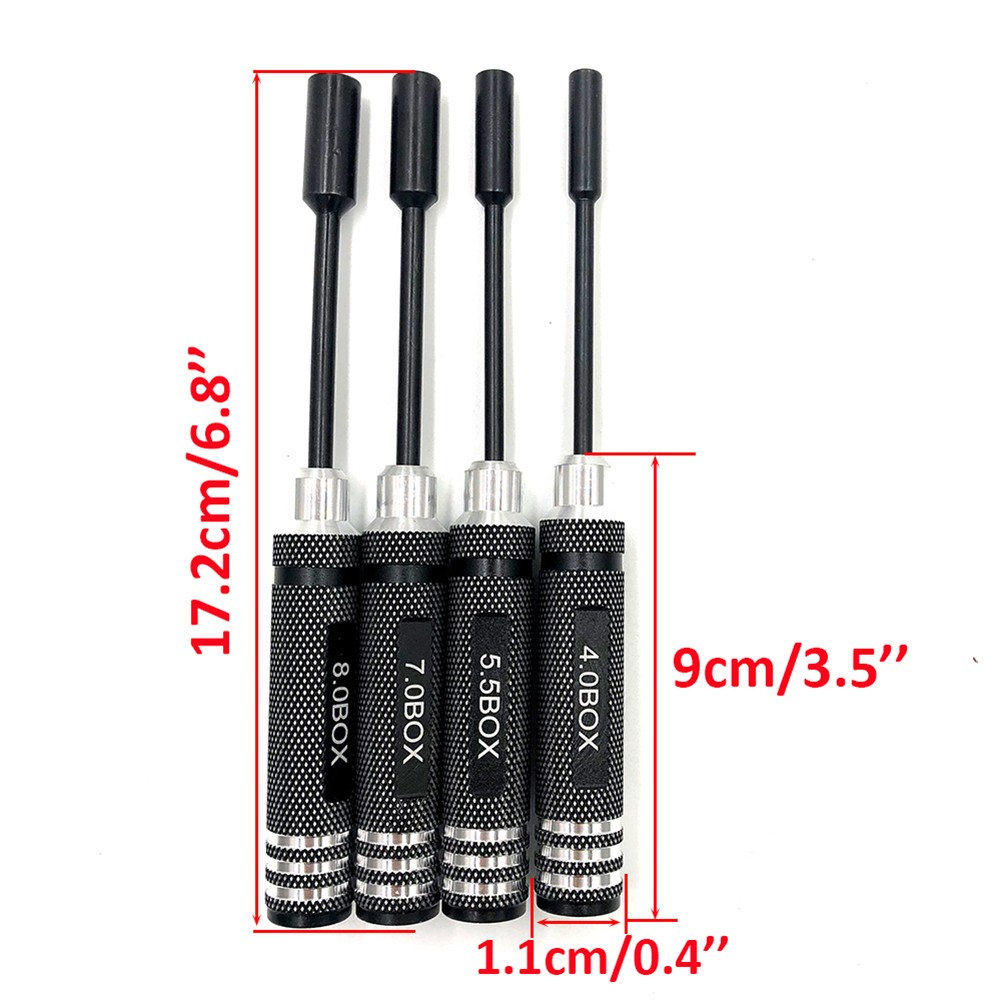 4mm 5.5mm 7mm 8mm Hex Nut Driv - đánh giá và giá Rc Hobby Nut